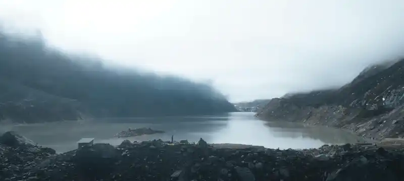 नेपालको सबैभन्दा ठूलो हिमताल मध्येको एक, च्छो रोल्पा ग्लेसिअल ताल  |  ४५८० मीटर