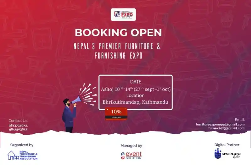 काठमाडौंमा फर्निचर एक्स्पो सेप्टेम्बर २७ गतेदेखि हुने