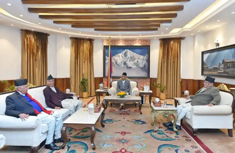 प्रचण्ड, वोली, देउवा शितलनिवासमा