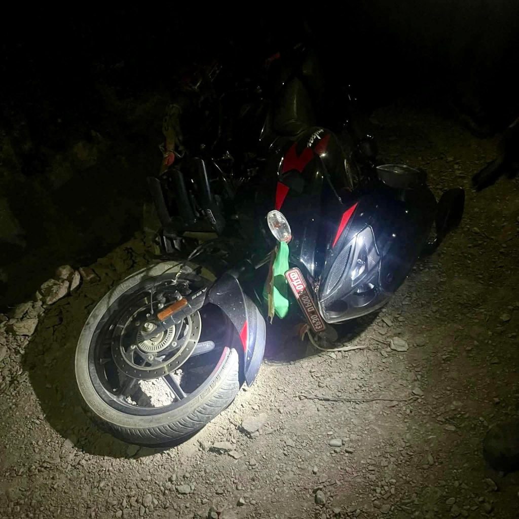 रुकुम पश्चिममा मोटरसाइकल दुर्घटना हुँदा एक को मृत्यु , चालक घाइते